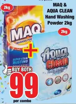 Boxer MAQ & AQUA CLEAN Hand Washing Powder 2kg offer
