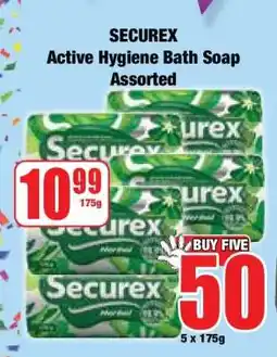 Boxer SECUREX Active Hygiene Bath Soap Assorted offer
