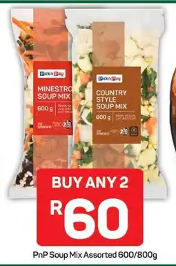 Pick n Pay PnP Soup Mix Assorted 600 800g offer