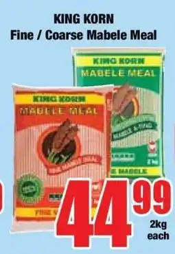Boxer KING KORN Fine / Coarse Mabele Meal offer