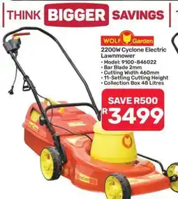 Pick n Pay Hypermarket 2200W Cyclone Electric Lawnmower offer