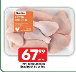 Pick n Pay PnP Fresh Chicken Braaipack 8s or 16s offer