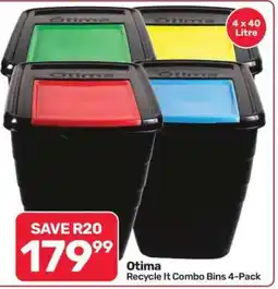 Pick n Pay Hypermarket Otima Recycle It Combo Bins 4-Pack offer