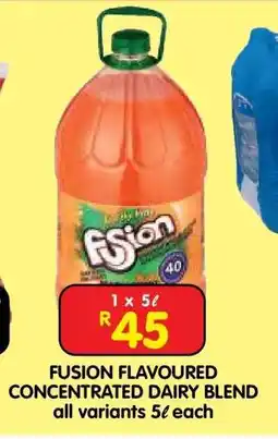 Shoprite FUSION FLAVOURED CONCENTRATED DAIRY BLEND offer