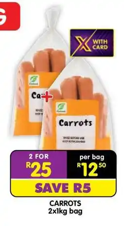 Shoprite CARROTS 2x1kg bag offer