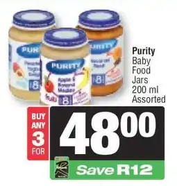 Spar Purity Baby Food Jars offer