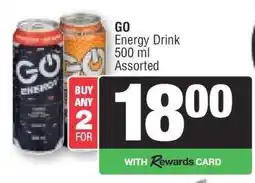 Spar GO Energy Drink offer