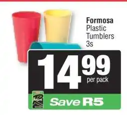 Spar Formosa Plastic Tumblers 3s offer