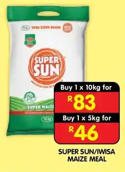 Shoprite SUPER SUN/IWISA MAIZE MEAL offer