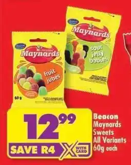 Shoprite Beacon Maynards Sweets All Variants 60g each offer