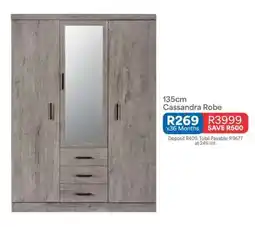 OK Furniture 135cm Cassandra Robe offer