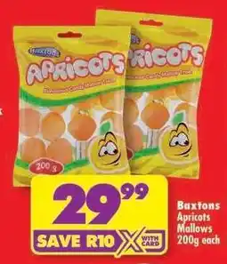 Shoprite Baxtons Apricots Mallows 200g each offer