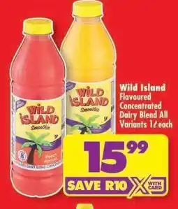 Shoprite Wild Island Flavoured Concentrated Dairy Blend All Variants 1ℓ each offer