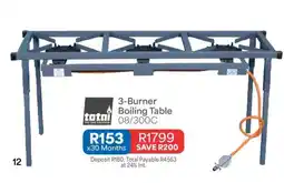 OK Furniture 3-Burner Boiling Table 08/300C offer