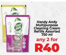 Food Lover's Market Handy Andy Multipurpose Cleaning Cream Refills Assorted 750 ml offer