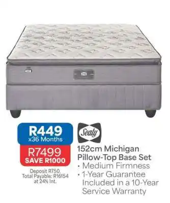 OK Furniture 152cm Michigan Pillow-Top Base Set offer