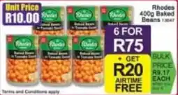 A5 Cash & Carry Rhodes Baked Beans offer