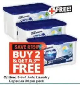 Checkers Optimo 3-in-1 Auto Laundry Capsules offer
