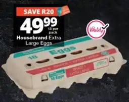 Checkers Housebrand Extra Large Eggs offer