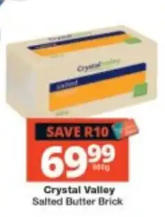 Checkers Crystal Valley Salted Butter Brick offer