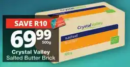 Checkers Crystal Valley Salted Butter Brick offer