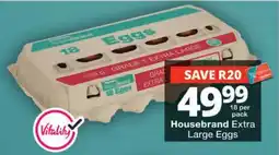 Checkers Housebrand Extra Large Eggs offer