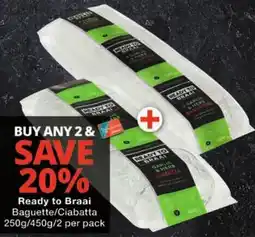 Checkers Ready to Braai Baguette/Ciabatta offer