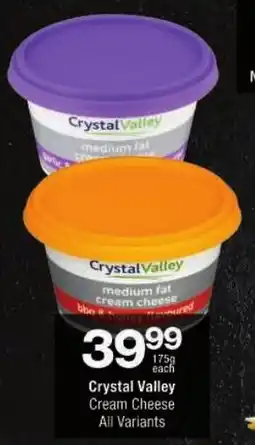 Checkers Crystal Valley Cream Cheese offer