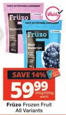 Checkers Frūzo Frozen Fruit offer