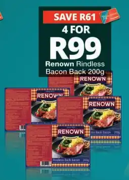 Checkers Renown Rindless Bacon Back offer