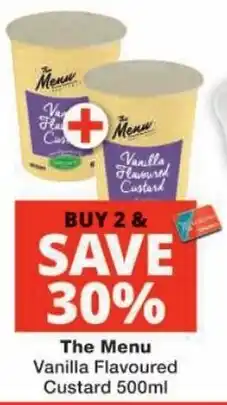 Checkers The Menu Vanilla Flavoured Custard offer