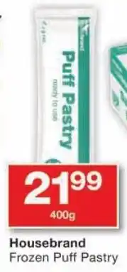 Checkers Housebrand Frozen Puff Pastry offer