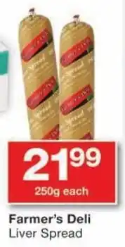 Checkers Farmer's Deli Liver Spread offer