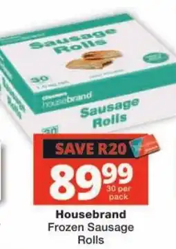 Checkers Housebrand Frozen Sausage Rolls offer