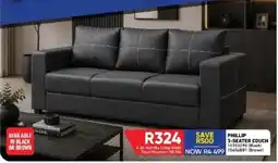 Furnmart PHILLIP 3-SEATER COUCH offer