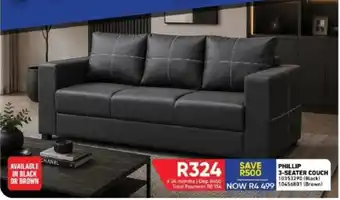 Furnmart PHILLIP 3-SEATER COUCH offer