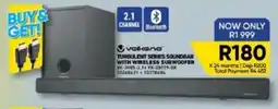 Furnmart Volkanova Turbulent Series Soundbar with Wireless Subwoofer offer