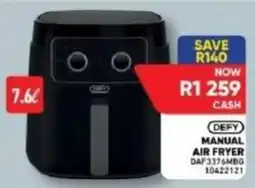 Furnmart DEFY MANUAL AIR FRYER offer