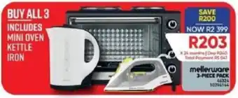 Furnmart mellerware 3-PIECE PACK offer