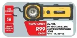 Furnmart litePRO 5W RECHARGEABLE MULTIFUNCTION WORK LIGHT offer