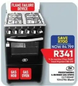 Furnmart FM Freestanding 4-Burner Gas Stove offer