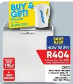 Furnmart DEFY ECO CHEST FREEZER offer