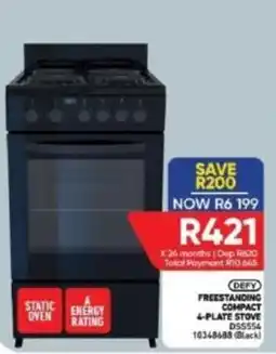 Furnmart Defy Freestanding Compact 4-Plate Stove offer