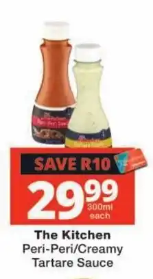 Checkers The Kitchen Peri-Peri/Creamy Tartare Sauce offer