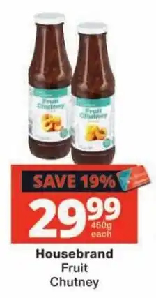 Checkers Housebrand Fruit Chutney offer