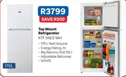 OK Furniture KIC Top Mount Refrigerator offer