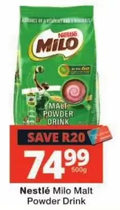 Checkers Nestlé Milo Malt Powder Drink offer