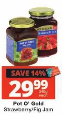 Checkers Pot O' Gold Strawberry/Fig Jam offer