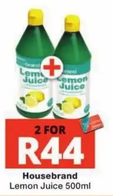 Checkers Housebrand Lemon Juice offer