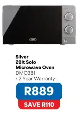 OK Furniture DEPY Silver 20lt Solo Microwave Oven offer